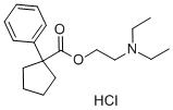 1-フェニルシクロペンタンカルボン酸2-(ジエチルアミノ)エチル・塩酸塩 化学構造式