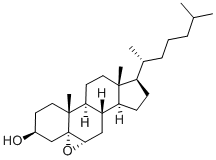 コレステロール-5α,6α-エポキシド 化学構造式