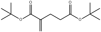 2-METHYLENE-PENTANEDIOIC ACID DI-TERT-BUTYL ESTER 化学構造式