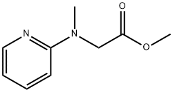 N-甲基-N-2-吡啶基甘氨酸甲酯 结构式