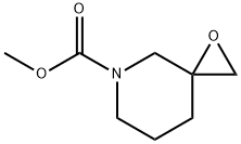 1-Oxa-5-azaspiro[2.5]octane-5-carboxylic  acid,  methyl  ester Structure
