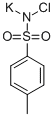N-Chloro-4-methyl-benzenesulfonamide  potassium  salt,  Chloramine  T  potassium  salt,  anhydrous Structure