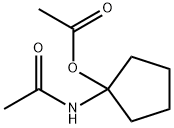 Acetamide, N-[1-(acetyloxy)cyclopentyl]- (9CI) Struktur
