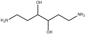 1,6-diamino-3,4-dihydroxyhexane 化学構造式