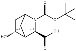 (1S,3S,4S,5S)-rel-2-Boc-5-hydroxy-2-azabicyclo[2.2.1]heptane-3-carboxylic acid Structure