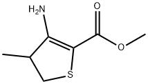 4-甲基-3-氨基二氢噻吩-2-甲酸甲酯, 125089-02-3, 结构式