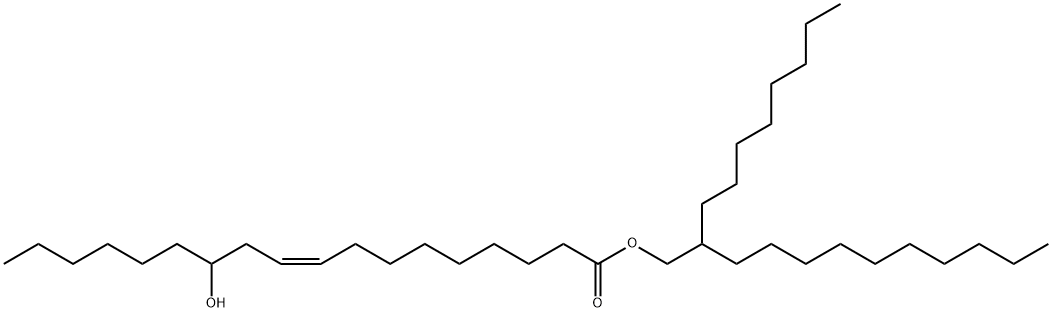 辛基十二醇蓖麻醇酸酯, 125093-27-8, 结构式