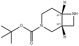 cis-3-Boc-3,7-diazabicyclo[4.2.0]octane Struktur