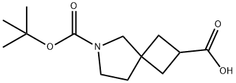 6-Boc-6-Aza-spiro[3.4]octane-2-carboxylic acid Struktur