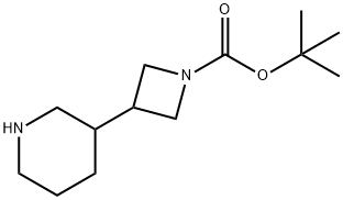 tert-butyl 3-(piperidin-3-yl)-azetidine-1-carboxylate Struktur