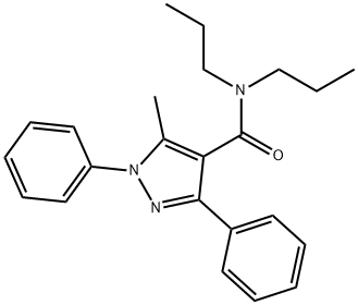 1,3-Diphenyl-N,N-dipropyl-5-methyl-1H-pyrazole-4-carboxamide Structure