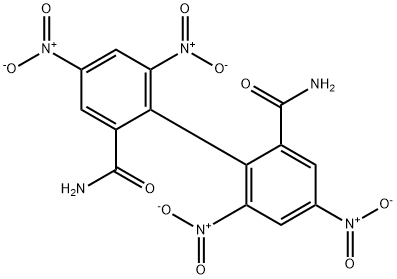 4,4',6,6'-Tetranitro-(1,1'-biphenyl)-2,2'-dicarboxamide Structure