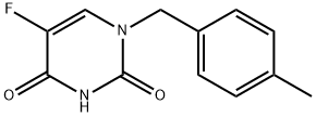 5-Fluoro-1-(4-methylbenzyl)-2,4(1H,3H)-pyrimidinedione Structure