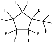 1-ブロモオクタフルオロ-1-(トリフルオロメチル)シクロペンタン 化学構造式