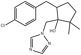 メトコナゾール標準品 化学構造式
