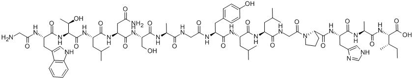 GALANIN (1-16) (PORCINE, RAT), 125118-77-6, 结构式