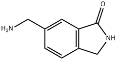 6-(アミノメチル)イソインドリン-1-オン 化学構造式
