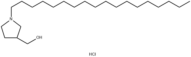 1-octadecyl-3-pyrrolidinemethanol Structure