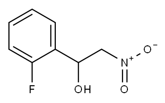 1-(2-fluorophenyl)-2-nitroethanol Struktur