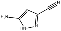 5-氨基-1H-吡唑-3-甲腈,125144-04-9,结构式