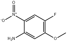 4-フルオロ-5-メトキシ-2-ニトロアニリン 化学構造式