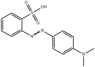 2-(4-dimethylaminophenyl)diazenylbenzenesulfonic acid Structure