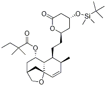 2,2-Dimethylbutanoic Acid [3R-[3a,5,5aa,6a(2R*,4R*),7a,9aS*]]-6-[2-[4-[[(1,1-Dimethylethyl)dimethylsilyl]oxy]tetrahydro-6-oxo-2H-pyran-2-yl]ethyl]-3,4,5,5a,6,7-hexahydro-7-methyl-2H-3,9a-methano-1-benzoxepin-5-yl Ester