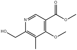 6-(HydroxyMethyl)-4-Methoxy-5-Methyl-nicotinic Acid Methyl Ester Structure