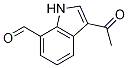 3-乙酰-1H-吲哚-7-羧酸 结构式