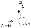 3-Pyrrolidinamine,4-fluoro-,dihydrochloride,cis-(9CI) Structure