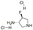 REL-(3R,4R)-4-氟吡咯烷-3-胺二盐酸盐, 125197-40-2, 结构式