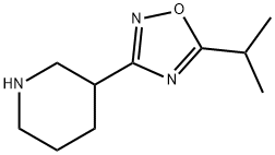 5-Isopropyl-3-(piperidin-3-yl)-1,2,4-oxadiazole Structure