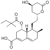 6-CARBOXY ∆-5',4',5,6-SIMVASTATIN 化学構造式