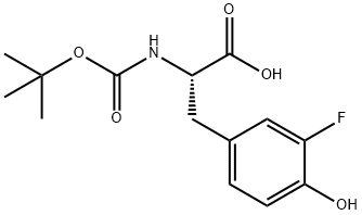 BOC-3-氟-L-酪氨酸, 125218-33-9, 结构式