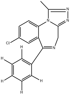ALPRAZOLAM-D5 Struktur