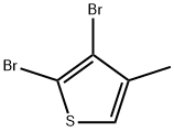 2,3-ジブロモ-4-メチルチオフェン 化学構造式