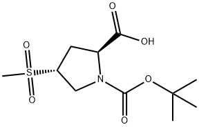 (4S)-1-Boc-4-(methylsulfonyl)-L-proline Structure