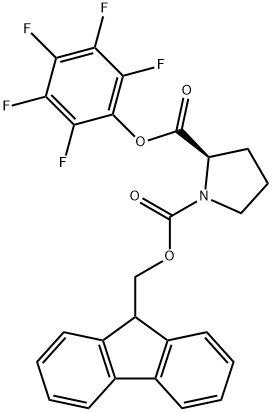 芴甲氧羰基-L-脯氨酸五氟苯酯,125281-38-1,结构式