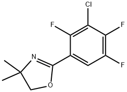 2-(3-CHLORO-2,4,5-TRIFLUOROPHENYL)-4,5-DIHYDRO-4,4-DIMETHYLOXAZOLE Structure