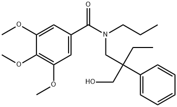 N-[2-(羟基甲基)-2-苯基丁基]-3,4,5-三甲氧基-N-丙基苯甲酰胺 结构式