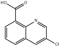 3-氯喹啉-8-羧酸 结构式