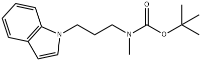 TERT-BUTYL 3-(1H-INDOL-1-YL)PROPYLMETHYLCARBAMATE Struktur