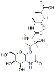 3-O-(2-acetamido-2-deoxygalactopyranosyl)-acetyl-threonyl-alanyl-alanine methyl ester Struktur