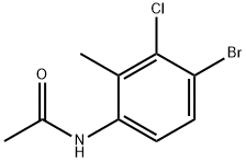 N-(4-溴-3-氯-2-甲基苯基)乙酰胺,125328-80-5,结构式