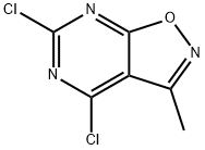 4,6-二氯-3-甲基异恶唑并[5,4-D]嘧啶, 1253654-79-3, 结构式
