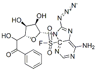 5'-4-(fluorosulfonyl)benzoyl-8-azidoadenosine Structure