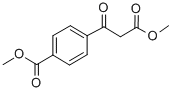 4-メトキシカルボニルベンゾイル酢酸メチル 化学構造式