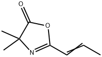 5(4H)-Oxazolone,4,4-dimethyl-2-(1-propenyl)-(9CI) Structure