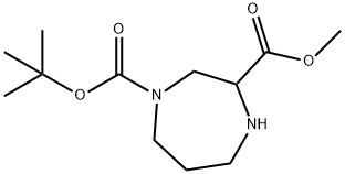 1-tert-butyl 3-Methyl 1,4-diazepane-1,3-dicarboxylate-HCl Structure