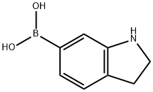 (2,3-二氢-1H-吲哚-6-基)硼酸,1253912-15-0,结构式